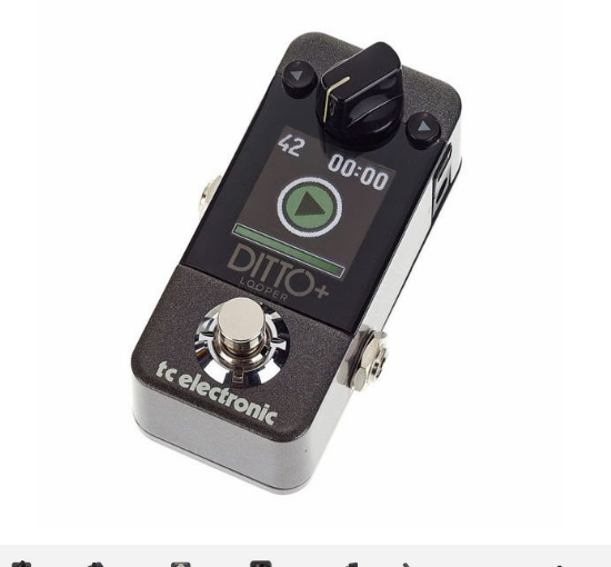 TC Electronic's Ditto+ Looper pedal, the current version of the Ditto Looper line, product photo from an authorized retailer's official listing