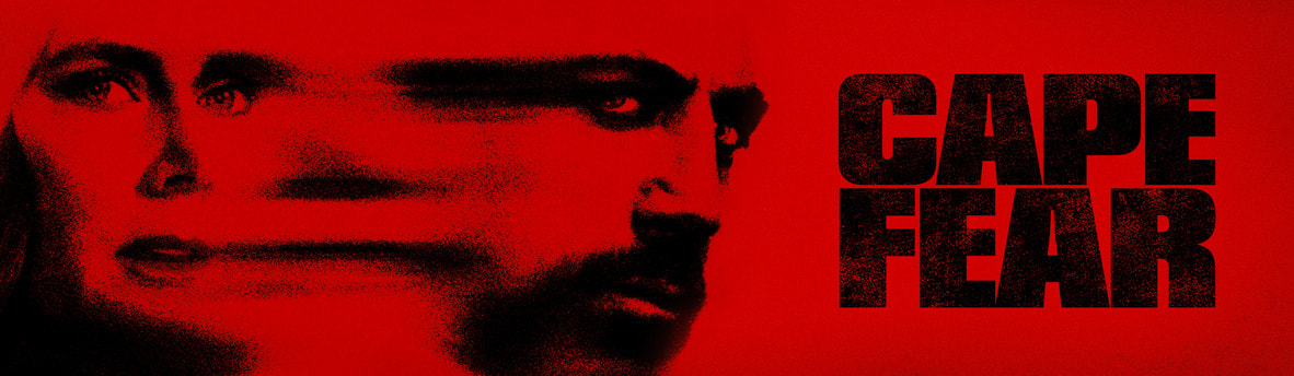 Official Apple TV+ key art for the 2026 Cape Fear limited series, starring Javier Bardem, Amy Adams, and Patrick Wilson