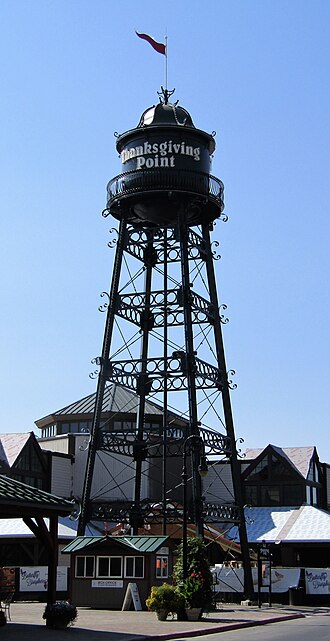 A tower at Thanksgiving Point in Lehi, Utah, a family-oriented complex near Salt Lake City